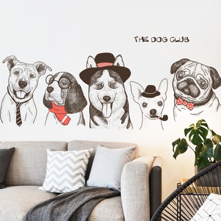 Sticker dán tường hình chú chó sáng tạo dễ thương