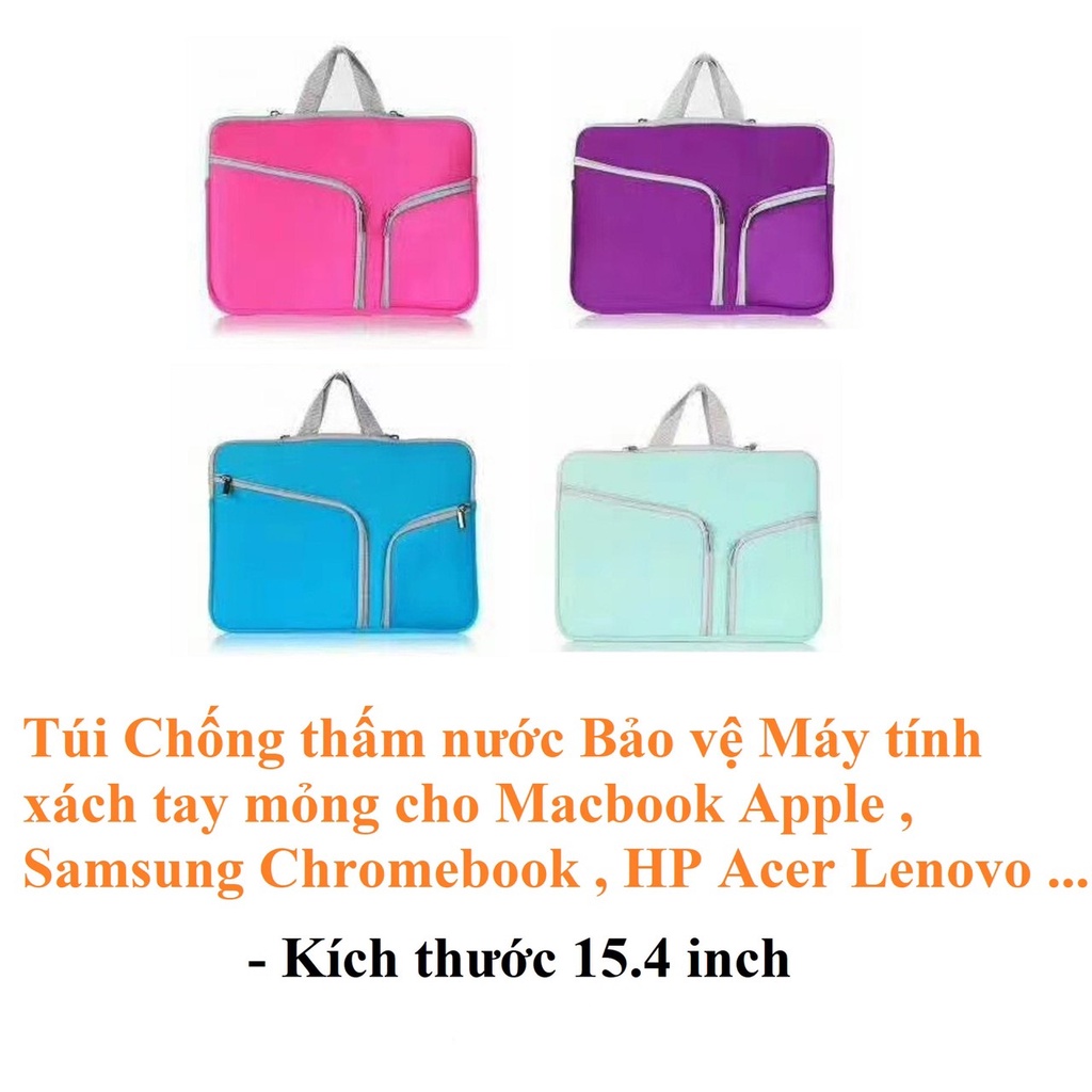 Túi chống thấm nước bảo vệ máy tỉnh xách tay mỏng cho Macbook, Laptop 13.3 inch / 15.4 inch đa sắc