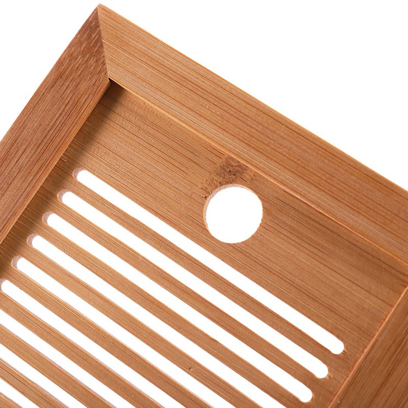 Khay Đựng Trà Bằng Gỗ Tre Phong Cách Trung Hoa Kích Thước 25x14 X 3.5cm