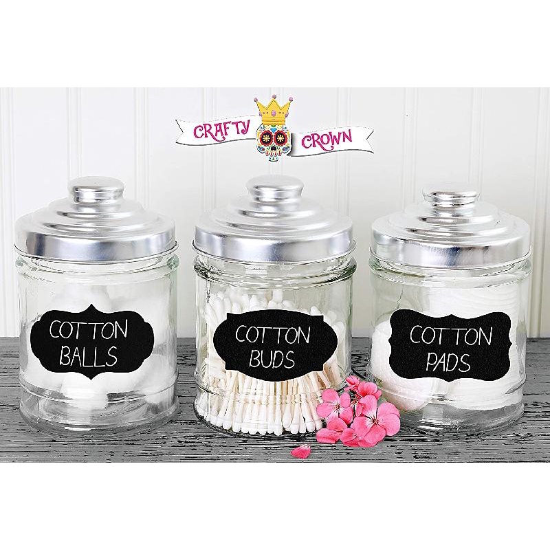 Set 8/24/72 nhãn dán màu đen ANAEAT chống thấm nước tiện dụng