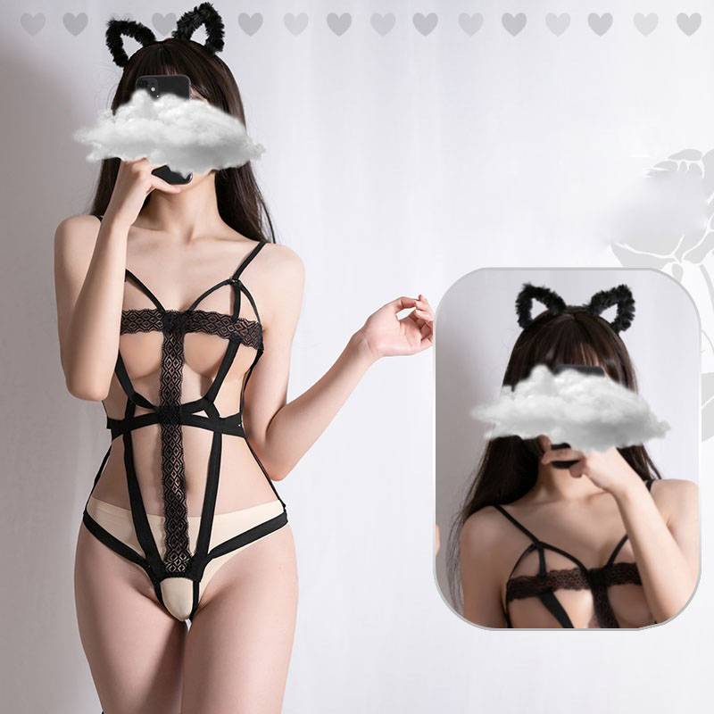 Bộ Đồ Ngủ Liền Thân Hóa Trang Cô Gái Mèo Gợi Cảm