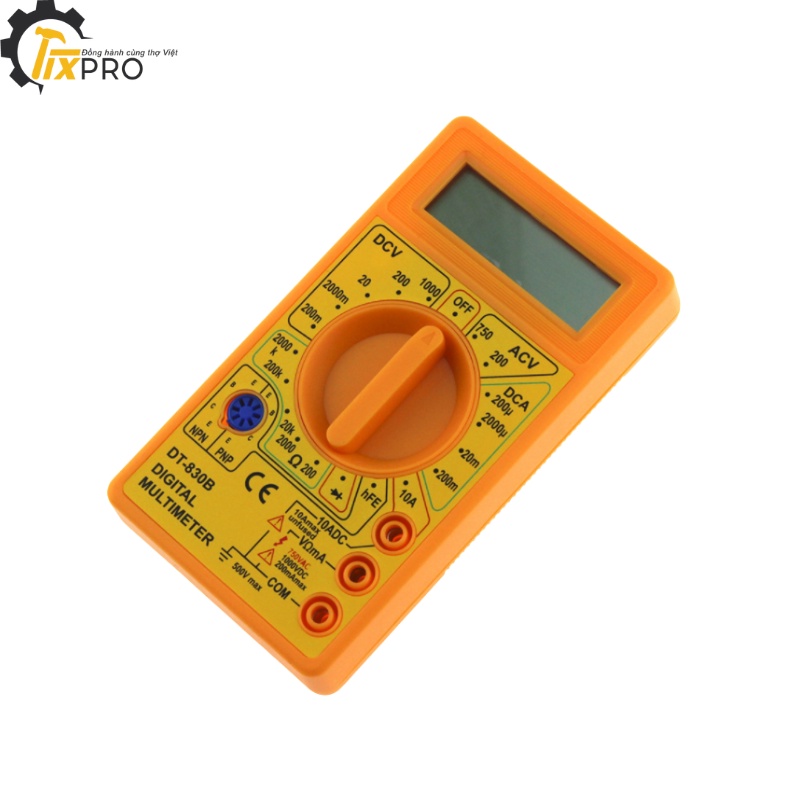 Đồng hồ đo điện DT-830B giá bình dân màu vàng