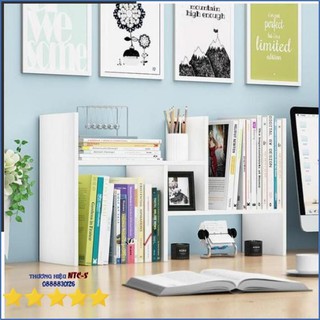 [SALE] Kệ đựng sách vở cho bé, để trên bàn học hoặc Bàn làm việc. Loại mini nhỏ, bằng Gỗ, tự lắp ráp thông minh, đa năng