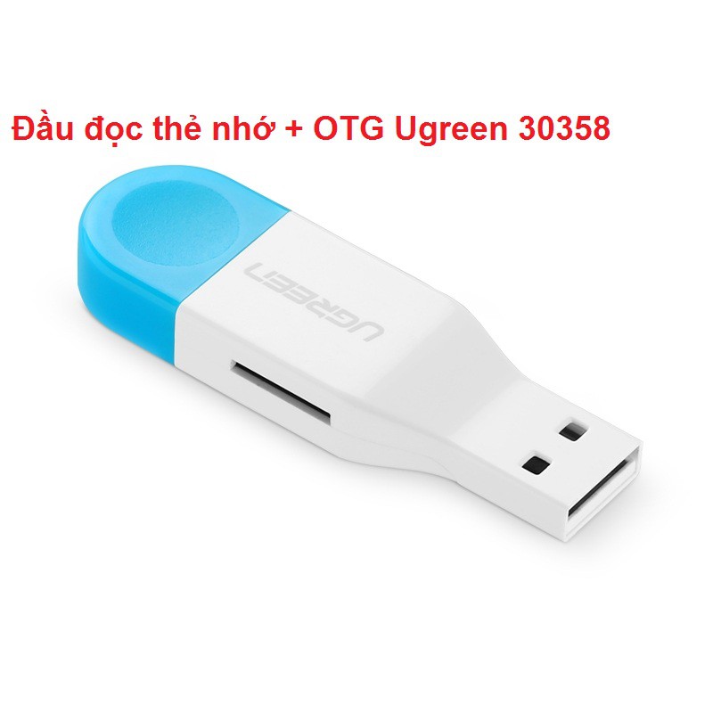 Đầu đọc thẻ nhớ + OTG Micro USB Ugreen 30358