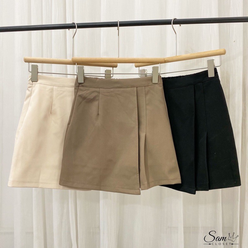 chân váy ly vạt một bên chun sau | BigBuy360 - bigbuy360.vn