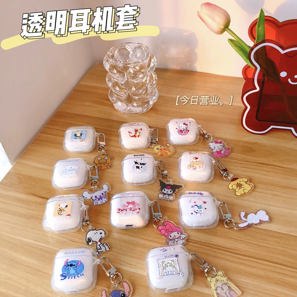 Vỏ Bảo Vệ Hộp Sạc Tai Nghe Airpods Pro 4 6 Mini 4 5 Pro4 Lenovo LP40 Bằng TPU Mềm Trong Suốt