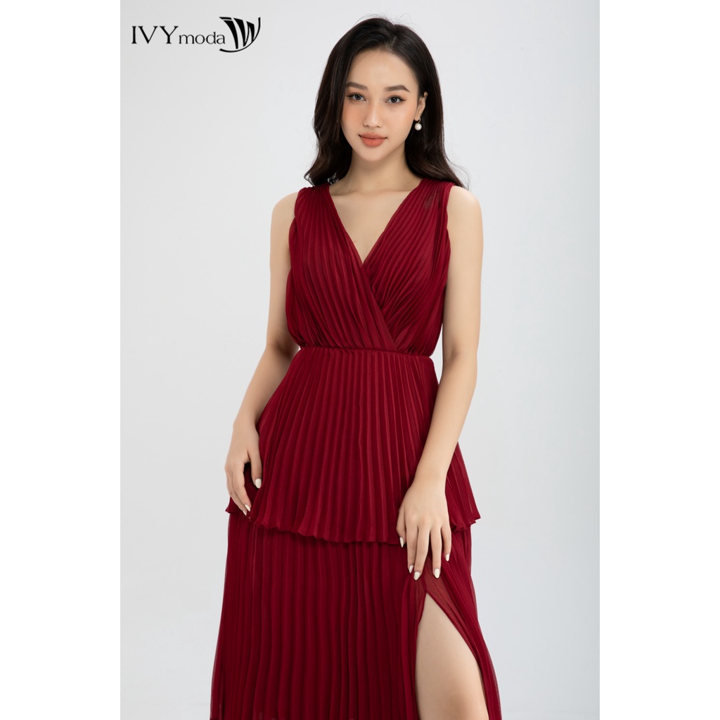 Đầm voan xếp tầng IVY moda MS 45S2556