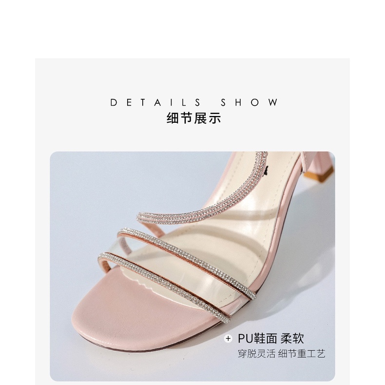 Giày Sandal, giày cao gót  nữ gót nhọn quai ngang 7Phân dusto giá rẻ thời trang công sở đẹp cao cấp da mềm màube-SDDT06