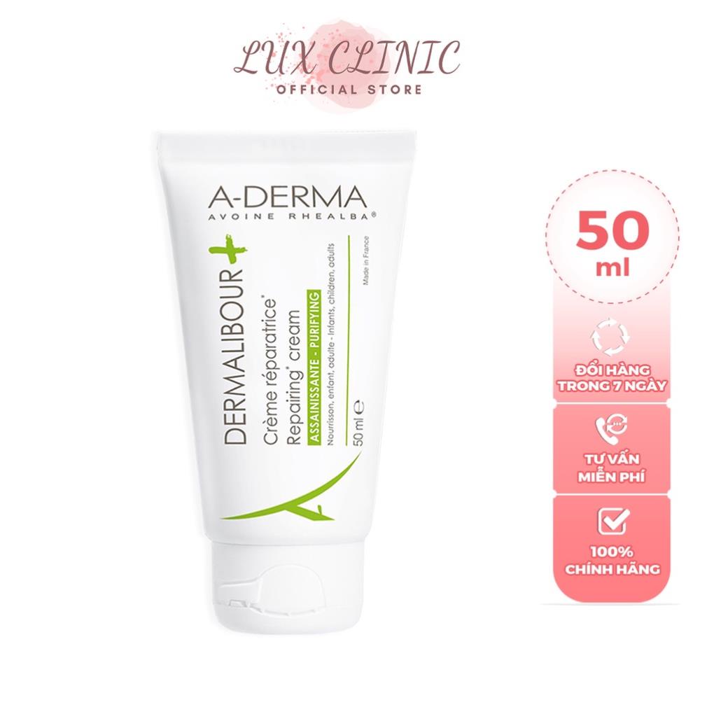 Kem dưỡng phục hồi và làm dịu da A-Derma Dermalibour Caprylic Repairing Cream 15ml/50ml