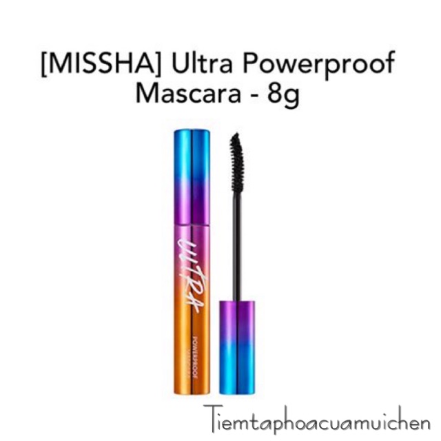 Mascara Chuốt Mi Cong Vút Tự Nhiên, Chống Trôi MISSHA ULTRA POWERPROOF MASCARA