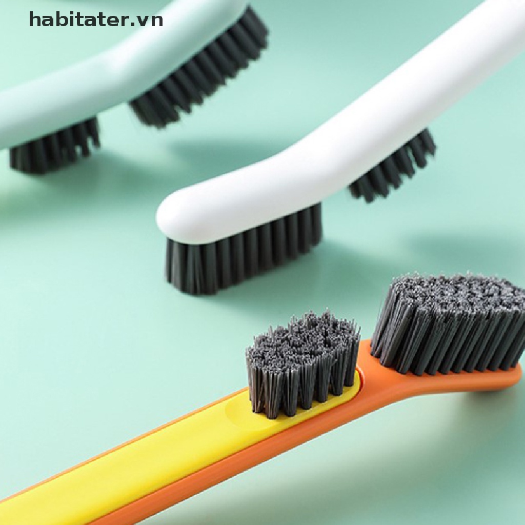 Bàn chải lau chùi giày dép lông mềm 2 trong 1