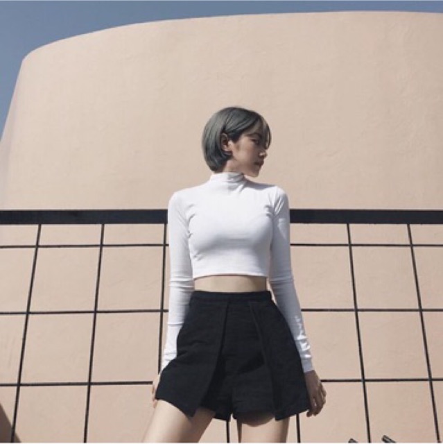 CROPTOP CỔ LỌ TAY DÀI | BigBuy360 - bigbuy360.vn