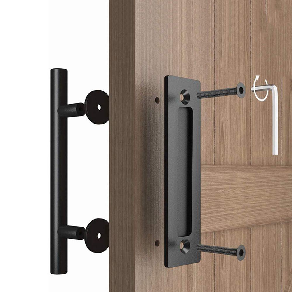 Tay Nắm Cửa Trượt Hình Ống Tròn Bằng Sắt Nghệ Thuật Bền Đa Năng Thanh Lịch