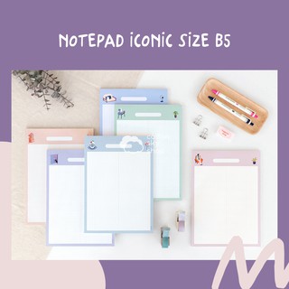 [ICONIC] TẬP GHI CHÚ 50 TRANG NOTEPAD B5 HÀN QUỐC - CÓ SẴN