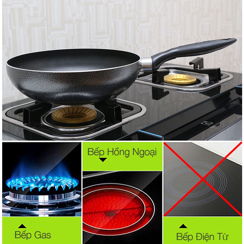 Chảo Sâu Chống Dính SUNHOUSE SHS20,24,26,28,30cm Hàng Chính Hãng