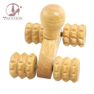 Cây Lăn Massage 4 Bánh Bằng Gỗ