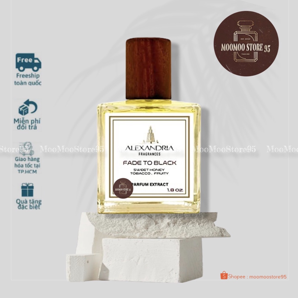 -𝐌𝐨𝐨𝐌𝐨𝐨- Alexandria Fragrances Fade To Black | Nước Hoa Unisex | Trầm ấm và sang trọng