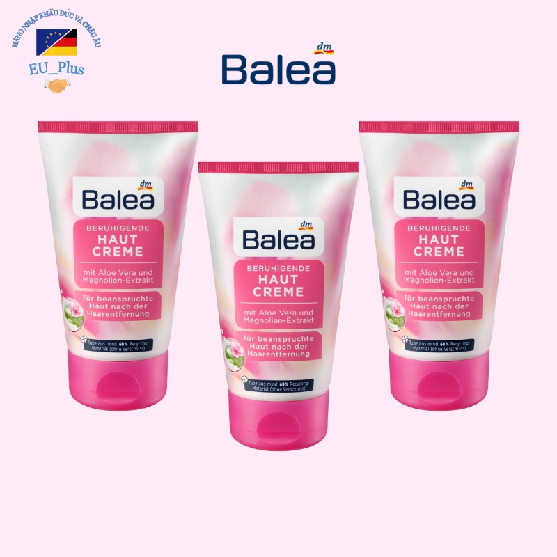 Kem dưỡng sau wax sau cạo lông kem ức chế mọc lông Balea Beruhigende Hautcreme 125ml