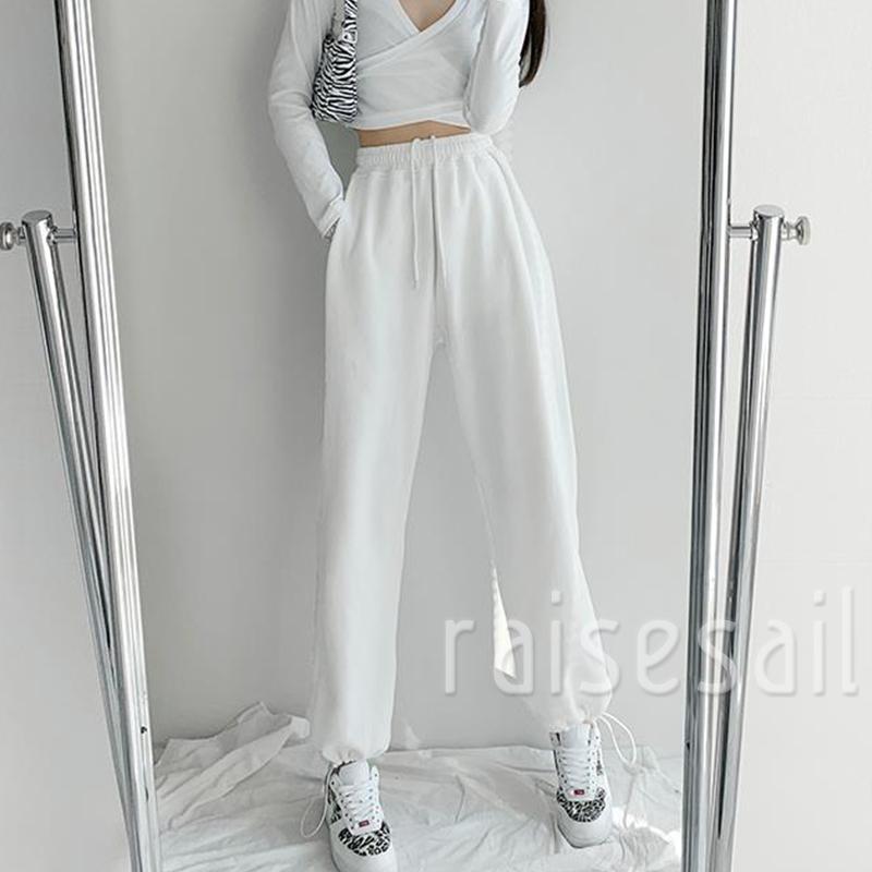 RS Quần Dài Lưng Cao In Chữ Thời Trang Cho Nữ