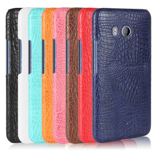 For HTC U11 Case Crocodile Pattern Skin Hard Cover
