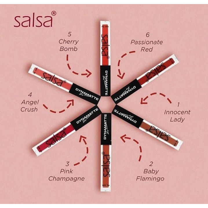 (hàng Mới Về) Son Kem Lì Trang Điểm Môi Salsa Dyna Matte | BigBuy360 - bigbuy360.vn