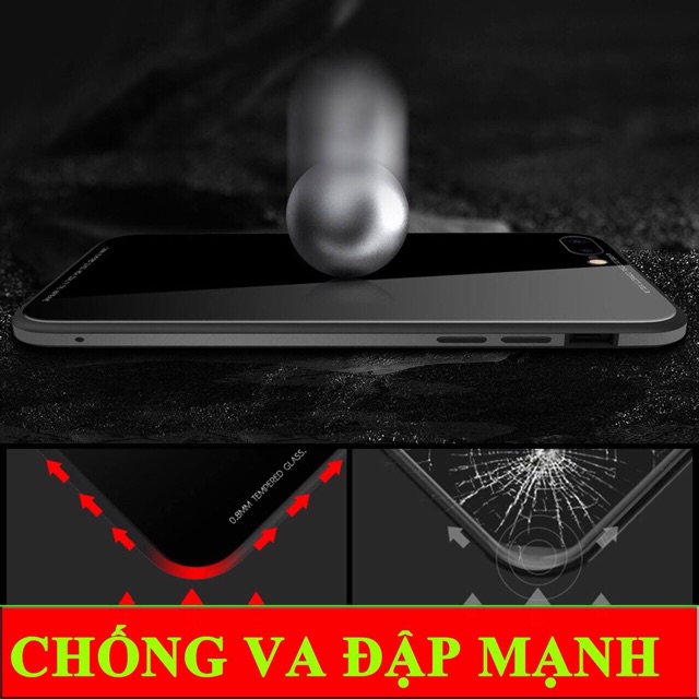 ỐP GIẢ 8 CHÍNH HÃNG SULADA MẶT LƯNG GƯƠNG KÍNH CƯỜNG LỰC IPHONE 6 6plus 7 7 plus X viền dẻo