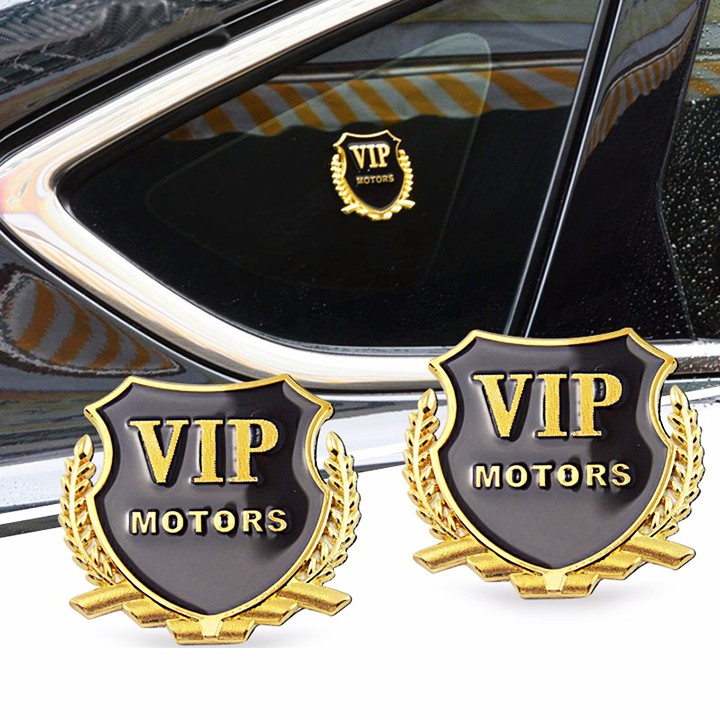 Logo Dán Xe Hơi MOTORS VIP (02 CHIẾC) -Mia-Shop