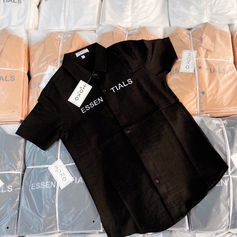 Áo Sơ Mi Nam Vãi Đũi Tay Ngắn, Phong Cách Công Sở Lịch Sự