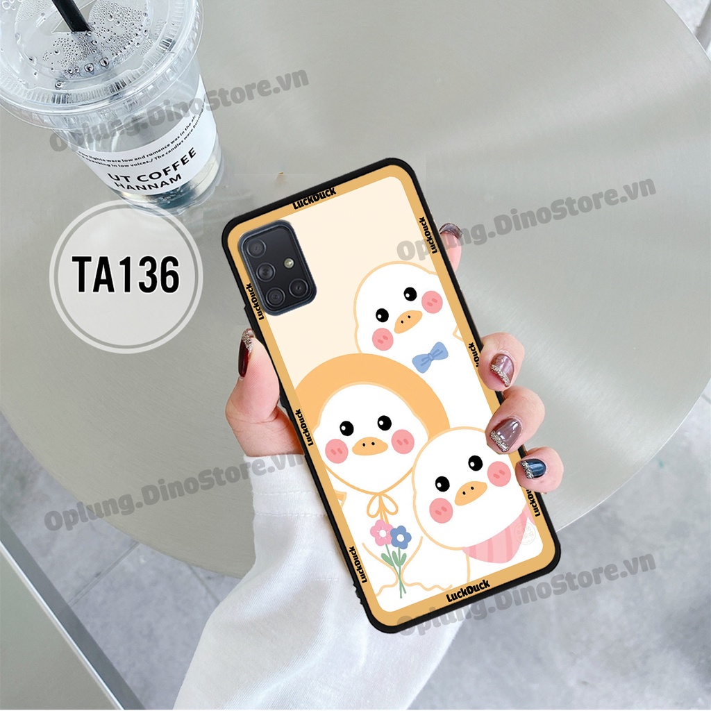 Ốp lưng Samsung A31 / A51 / A71 / M51 in hình chú vịt vui vẻ may mắn, Lucky Duck dễ thương bảo vệ camera.