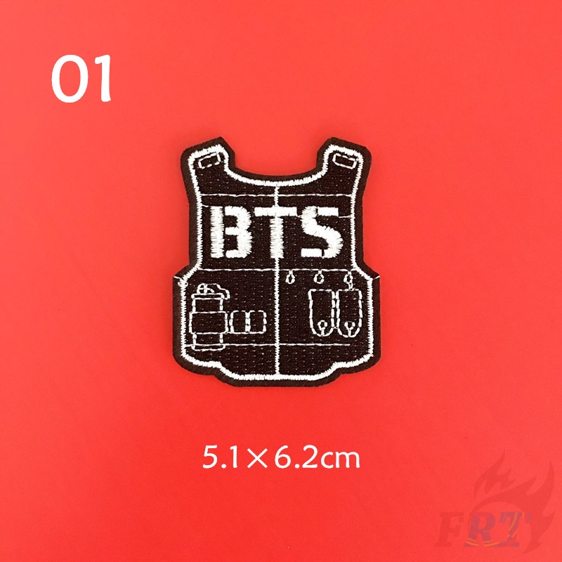 Miếng dán ủi họa tiết thêu phong cách BTS KPOP tiện dụng cho người hâm mộ