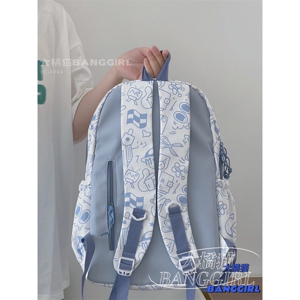 Balo cặp sách nhiều hình phối màu siêu cute màu pastel xinh xắn Trang Xuka