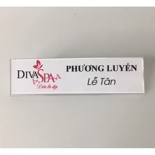 [Giá Xưởng] Bảng Tên Nhân Viên Mica - Có Thể Thay Đổi Nội Dung