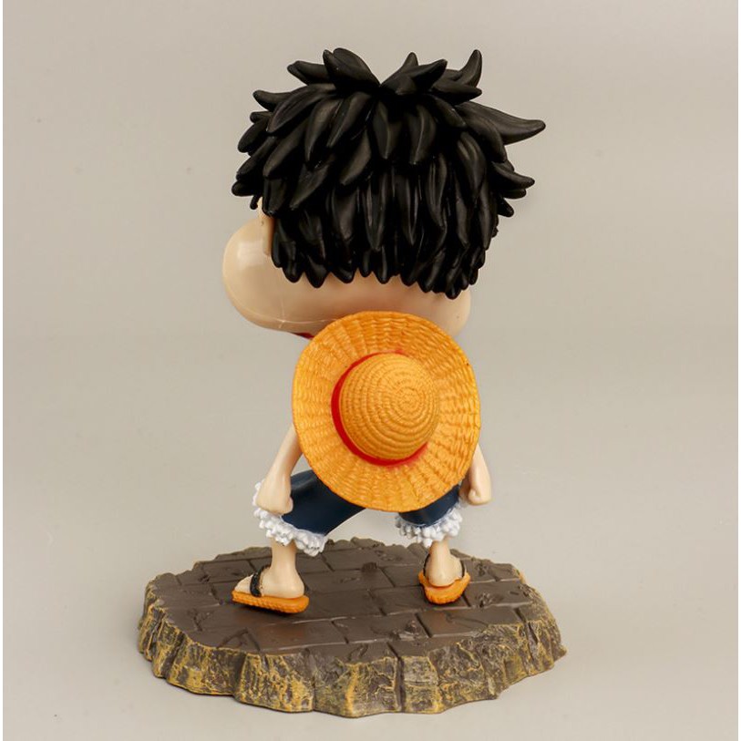 Mô hình One Piece - Luffy Ăn Hành - Chiều cao 12cm - Chất liệu PVC