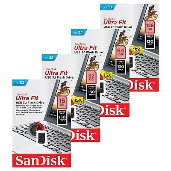 Thẻ Nhớ Flashdisk Sandisk 32gb Cz430 Ultra Fit Usb 3.1 16gb 130mbps