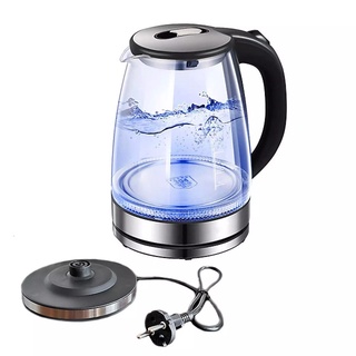 Ấm điện đun nước bằng thủy tinh 1.8l 1800w, ấm nước, bình đun siêu tốc giá rẻ, bình đun siêu tốc rapido rk181