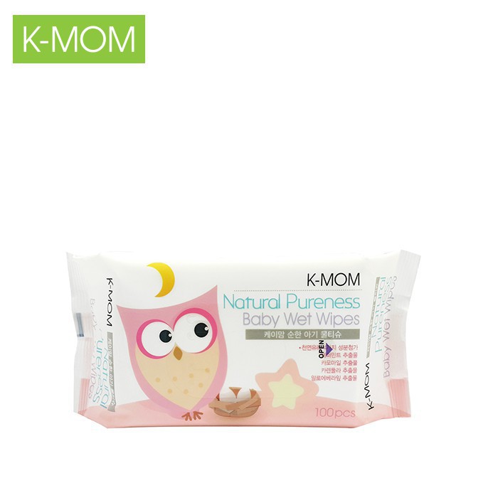 Khăn giấy ướt không mùi Hàn Quốc K-mom (100c) - khăn ướt em bé hữu cơ Kmom