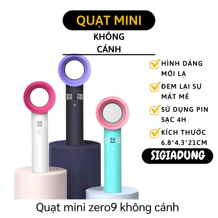 GIÁ SỈ Quạt mini không cánh nhỏ gọn siêu tiện dụng pin 8-12 tiếng 7096