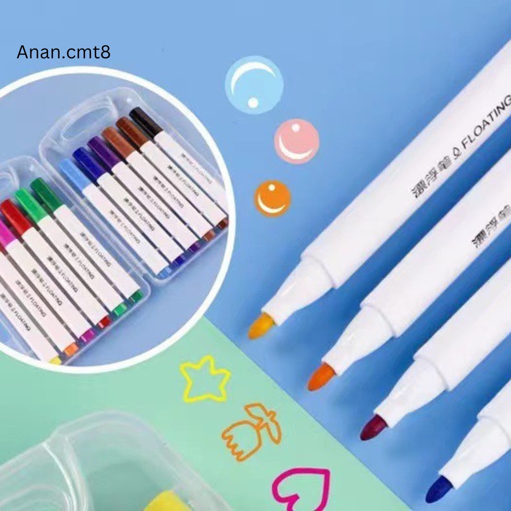 Bút Nước Ma Thuật Bộ 12 Màu Vẽ Hình Nổi Trên Nước Theo Phương Pháp Montessori Cho Trẻ Bắt Mắt Siêu Rẻ