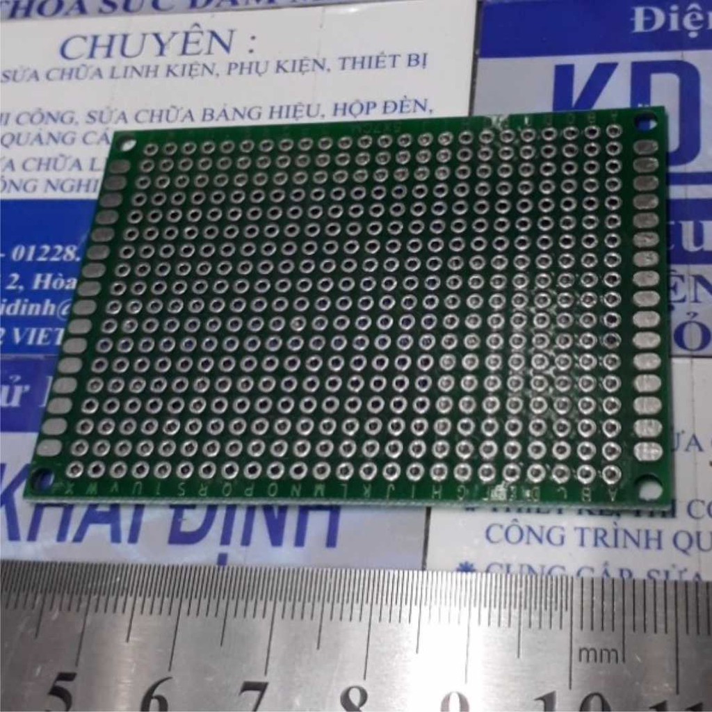 3 cái test board PCB xanh 2 mặt 1.6mm 5x7CM kde4475