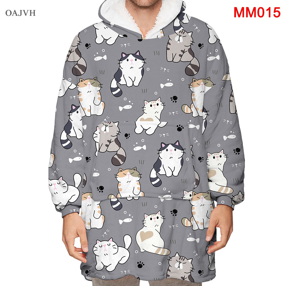 Áo Chăn Bông Ấm Áp Họa Tiết Dễ Thương Xinh Xắn Áo Hoodie MAIL LÁ THƯ Ulzzang Unisex 1hitshop