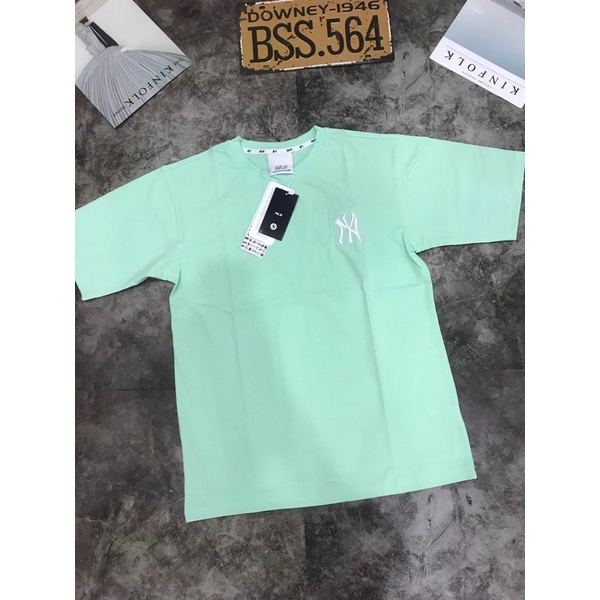 Áo Thun In Logo Màu Tím/Xanh/Trắng/Đen/Hồng