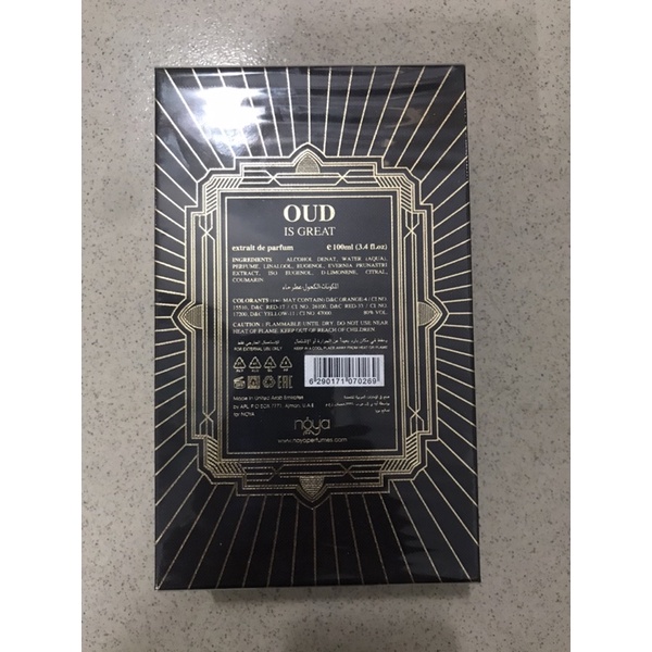 Nước hoa Unisex Noya Oud is Great EDP 100ml