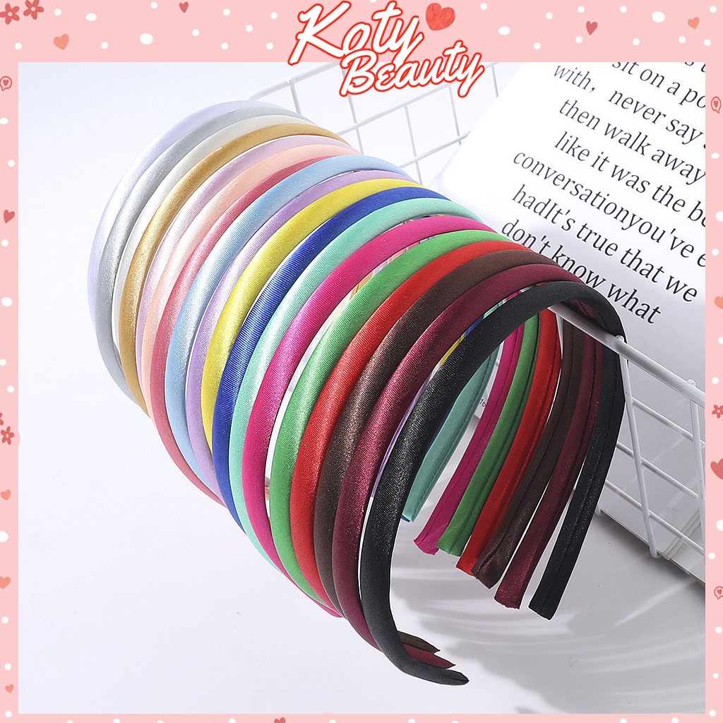 Băng Đô Cài Tóc Bằng Vải Satin Bóng Xinh Xăn Điệu Đà Cho Nữ BD2