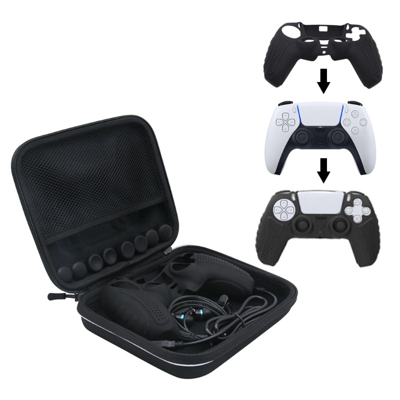Bộ Vỏ Bọc Bằng Silicon Mềm Kèm Dây Cáp Sạc Cho Tay Cầm Chơi Game
