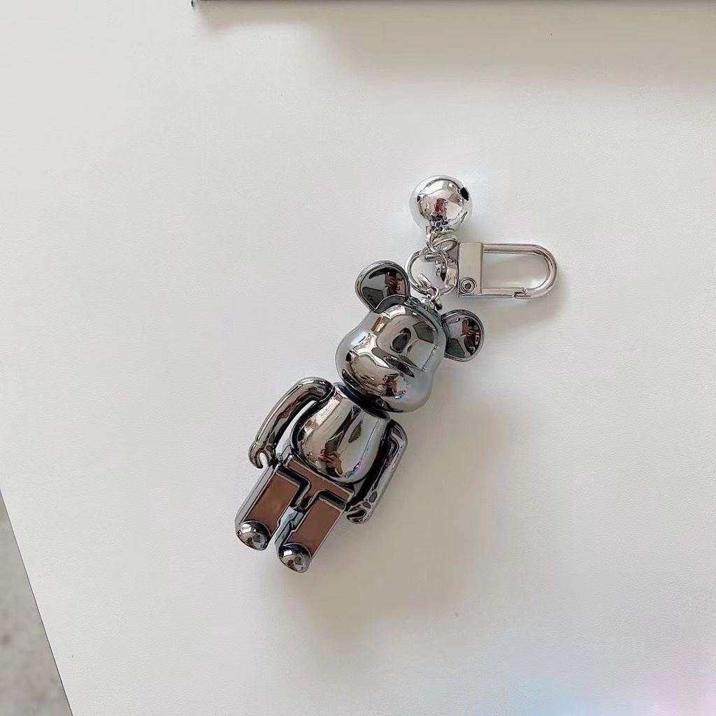 Móc khóa kiểu gấu lắp ráp nhiều màu sắc tùy chọn trang trí cho điện thoại