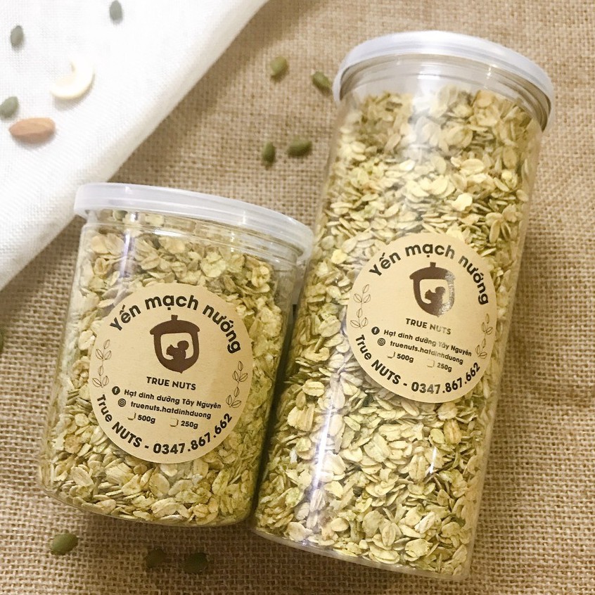 Yến Mạch Nướng Giòn Vị Matcha (Trà Xanh) - Ngũ Cốc Ăn Sáng, Ngũ Cốc Ăn Kiêng Ngon Miệng, Tiện Lợi