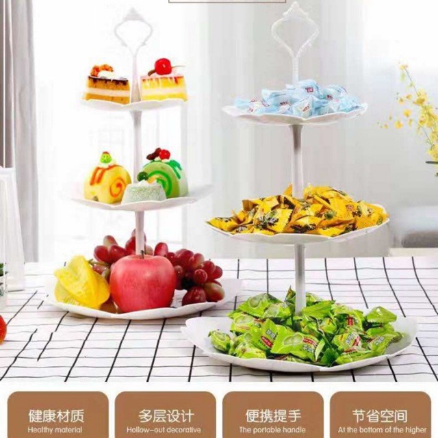 Combo 10 khay kẹo tròn 3 tầng (sỉ 45k)