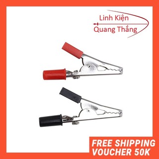 Kẹp Cá Sấu 35mm - 10A( Đỏ - Đen)