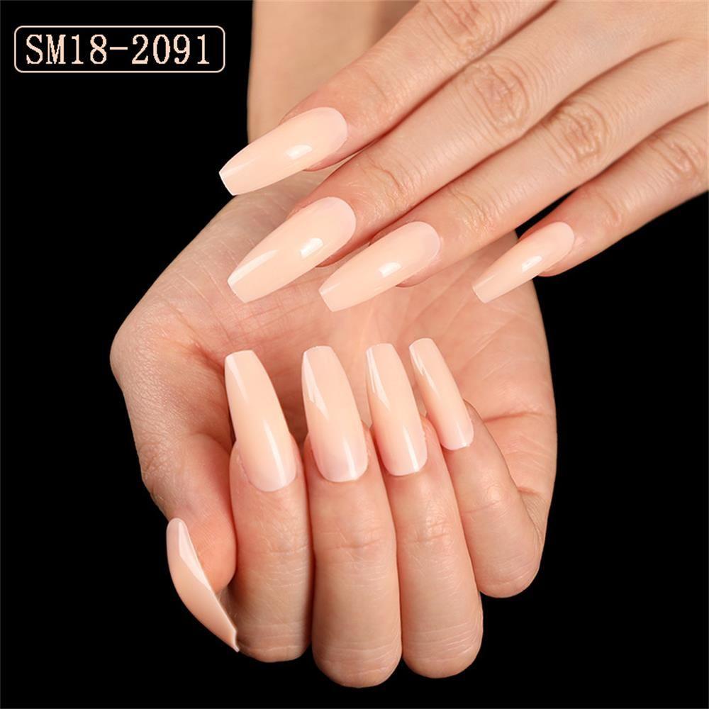 Bộ 24 Móng Tay Giả Acrylic Che Phủ Toàn Diện Dùng Múa Ba Lê