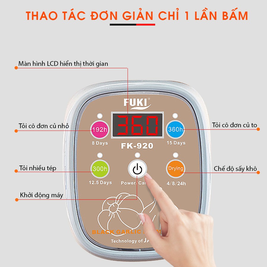 Máy làm tỏi đen FUKI FK-920 loại 8L